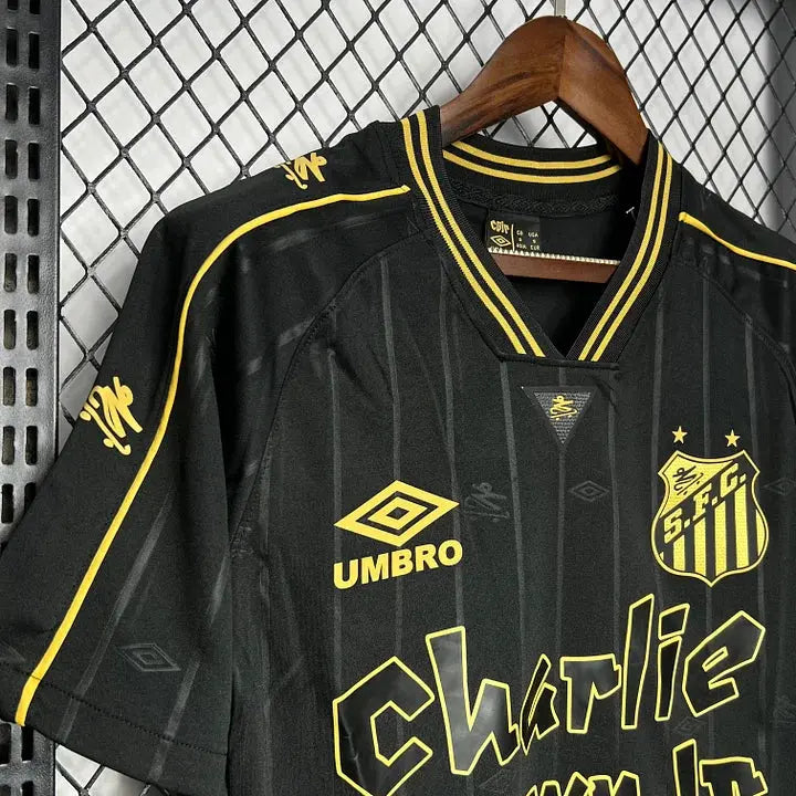 Santos maillot foot " Noir "2024 2025 "Charlie Brown Jr" MODAFOOT
