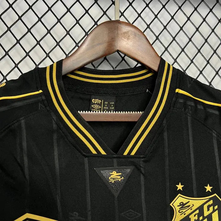 Santos maillot foot " Noir "2024 2025 "Charlie Brown Jr" MODAFOOT