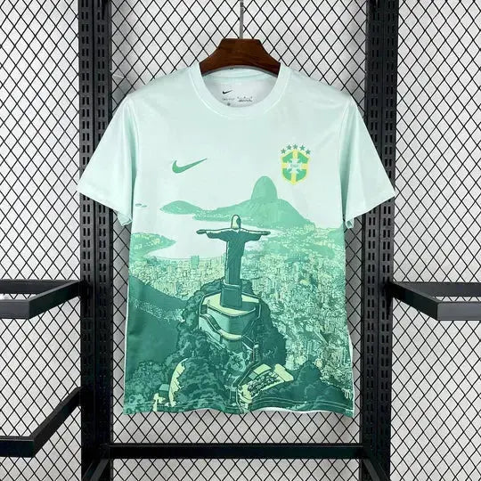 Brésil maillot Concept 2025 Christ Vert MODAFOOT
