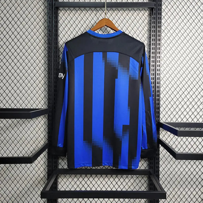 MAILLOT INTER MILAN DOMICILE 2023/2024 VERSION MANCHES LONGUES - MODAFOOT