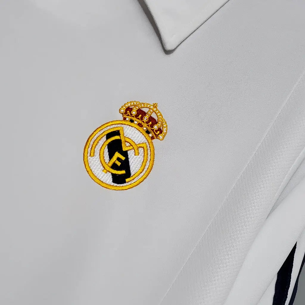 MAILLOT REAL MADRID DOMICILE 2001/2002 VERSION MANCHES LONGUES - MODAFOOT