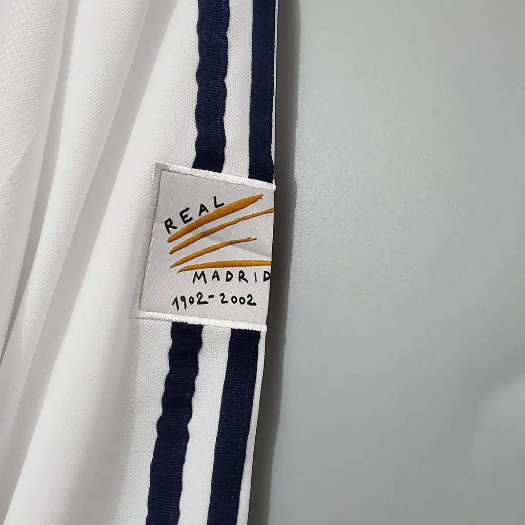 MAILLOT REAL MADRID DOMICILE 2001/2002 VERSION MANCHES LONGUES - MODAFOOT