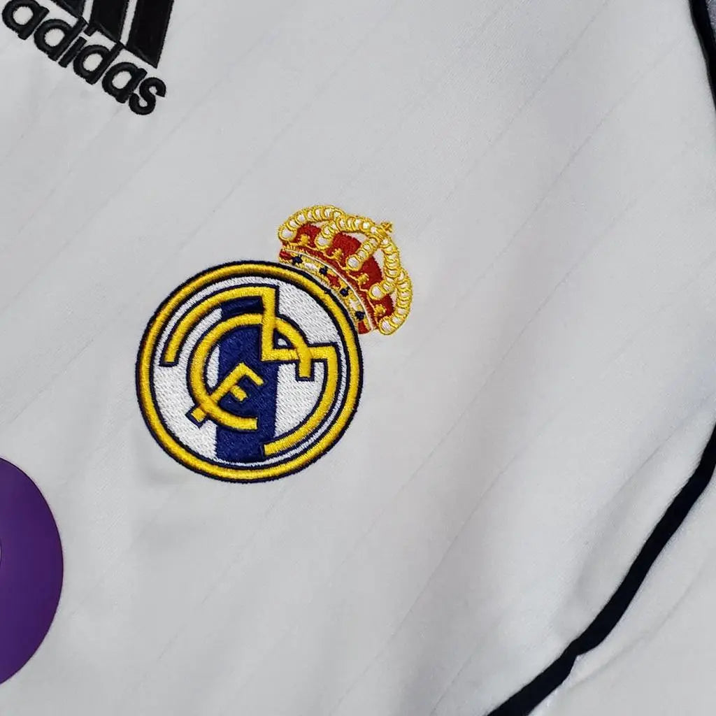 MAILLOT REAL MADRID DOMICILE 2006/2007 VERSION MANCHES LONGUES - MODAFOOT