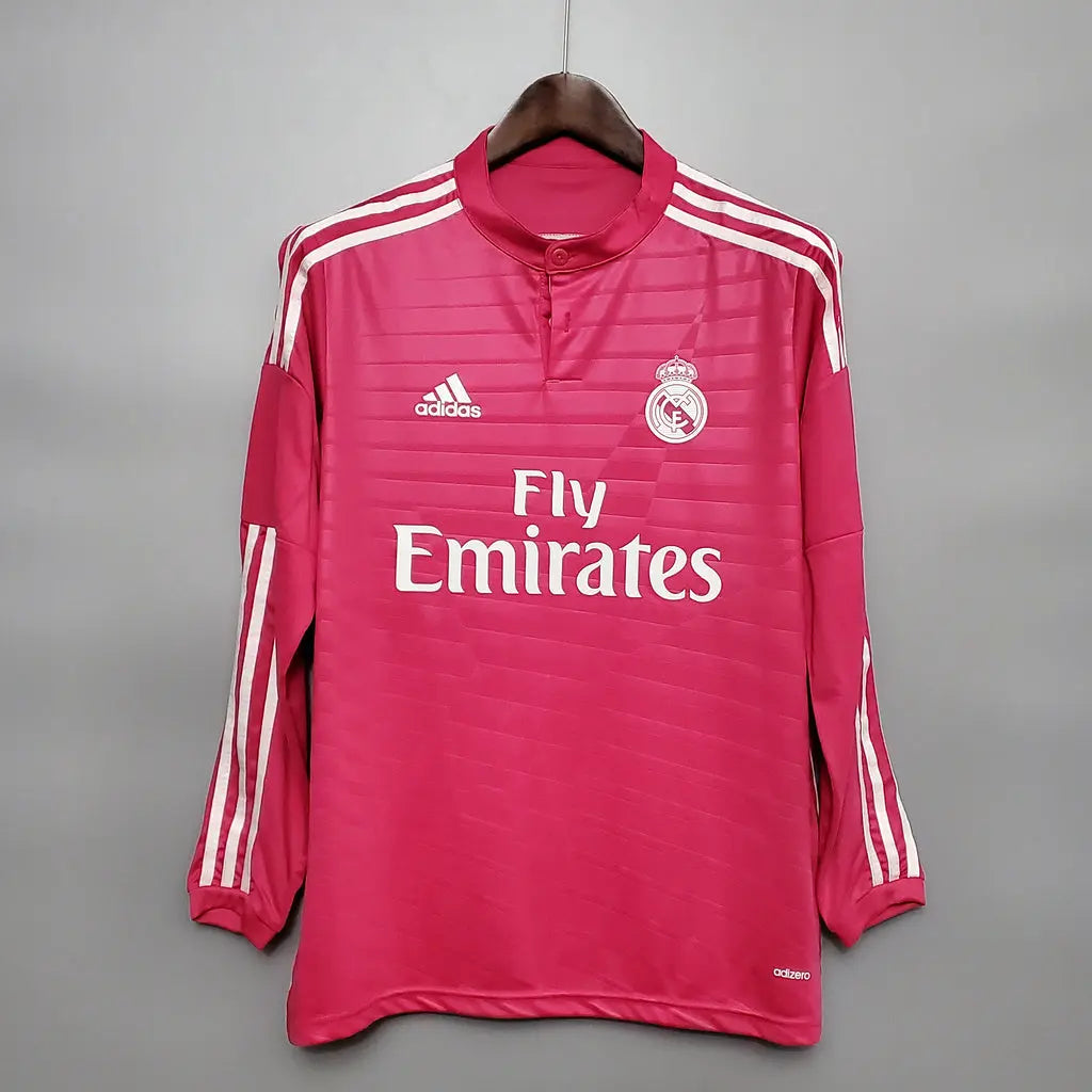 MAILLOT REAL MADRID EXTÉRIEUR 2014/2015 VERSION MANCHES LONGUES - MODAFOOT