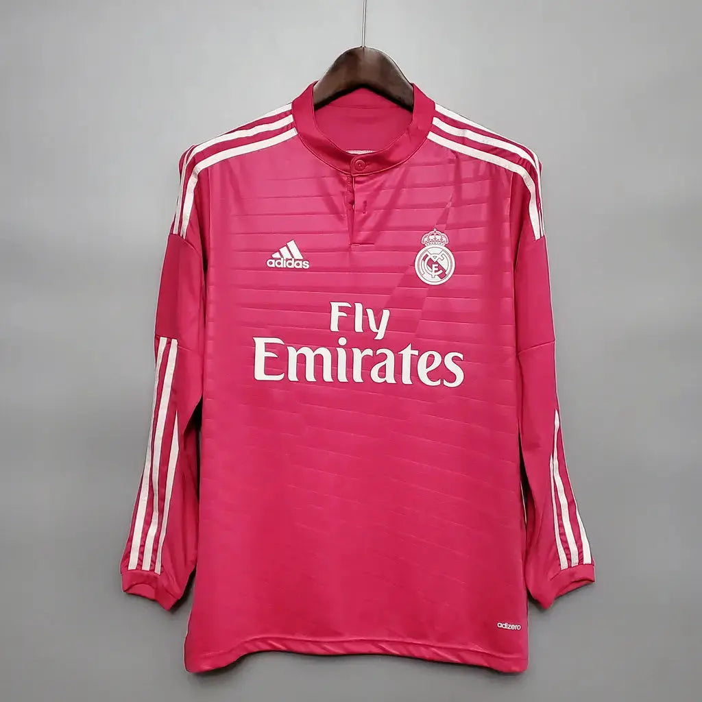MAILLOT REAL MADRID EXTÉRIEUR 2014/2015 VERSION MANCHES LONGUES - MODAFOOT