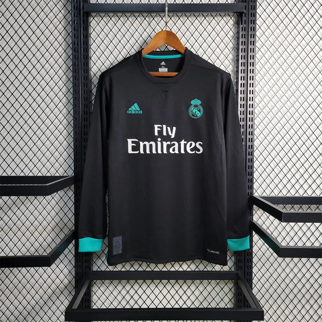 MAILLOT REAL MADRID EXTÉRIEUR 2017/2018 VERSION MANCHES LONGUES - MODAFOOT
