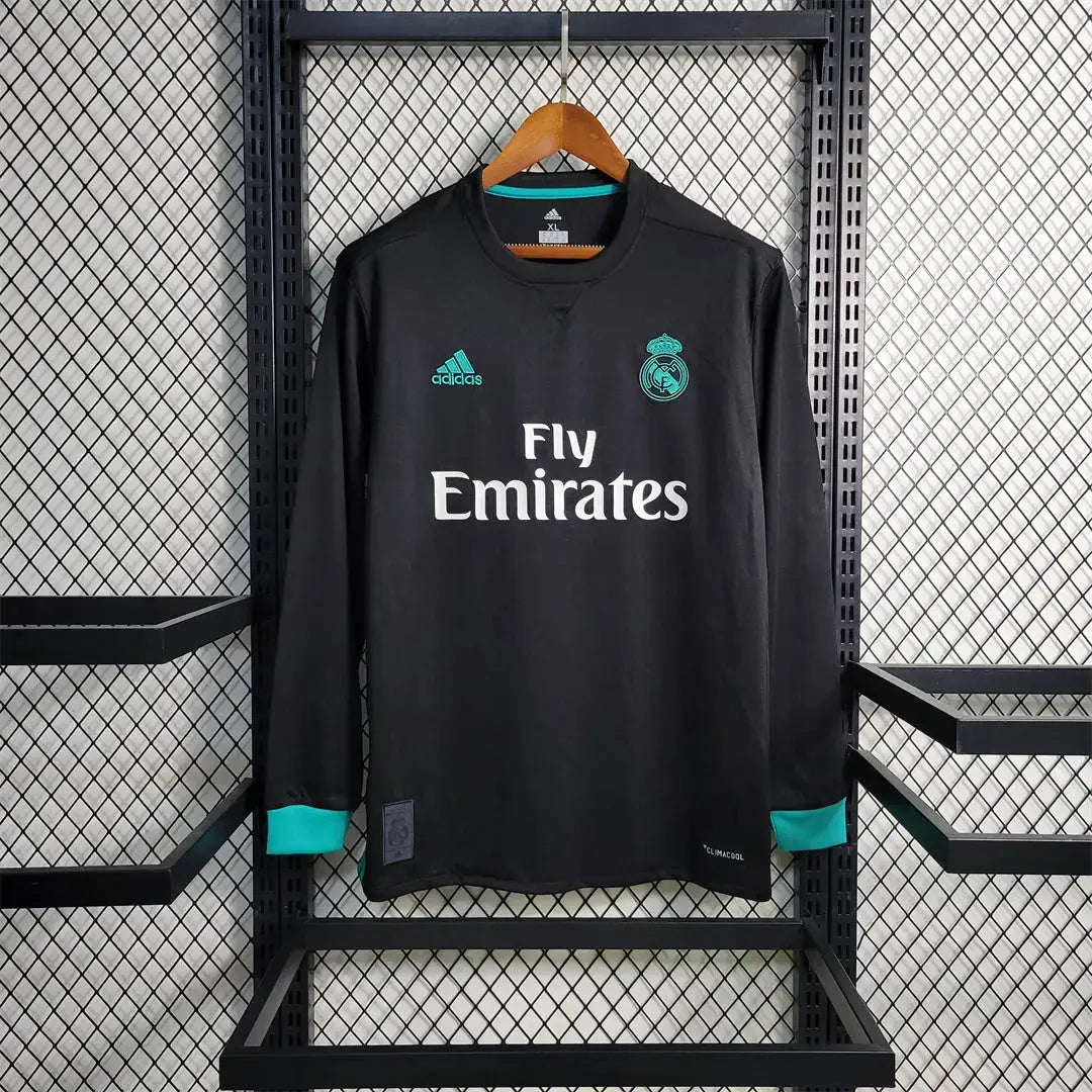 MAILLOT REAL MADRID EXTÉRIEUR 2017/2018 VERSION MANCHES LONGUES - MODAFOOT