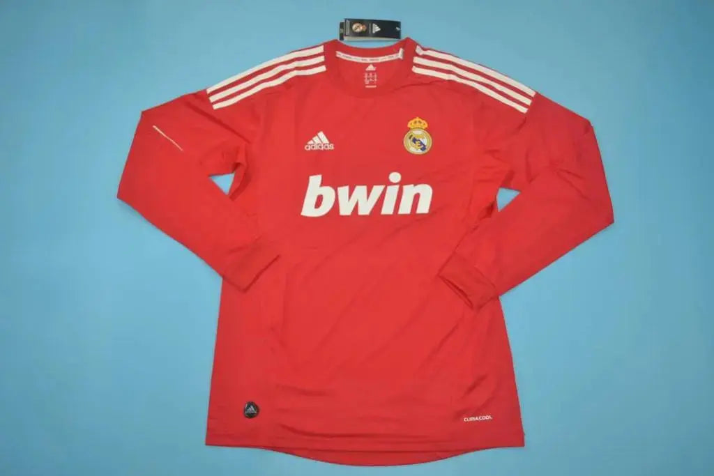 MAILLOT REAL MADRID EXTÉRIEUR 2011/2012 VERSION MANCHES LONGUES - MODAFOOT