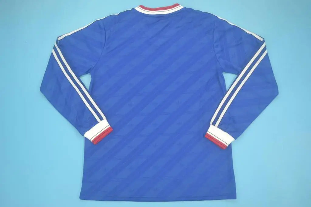 MAILLOT RETRO MANCHESTER UNITED EXTÉRIEUR 1986/1988 VERSION MANCHES LONGUES - MODAFOOT