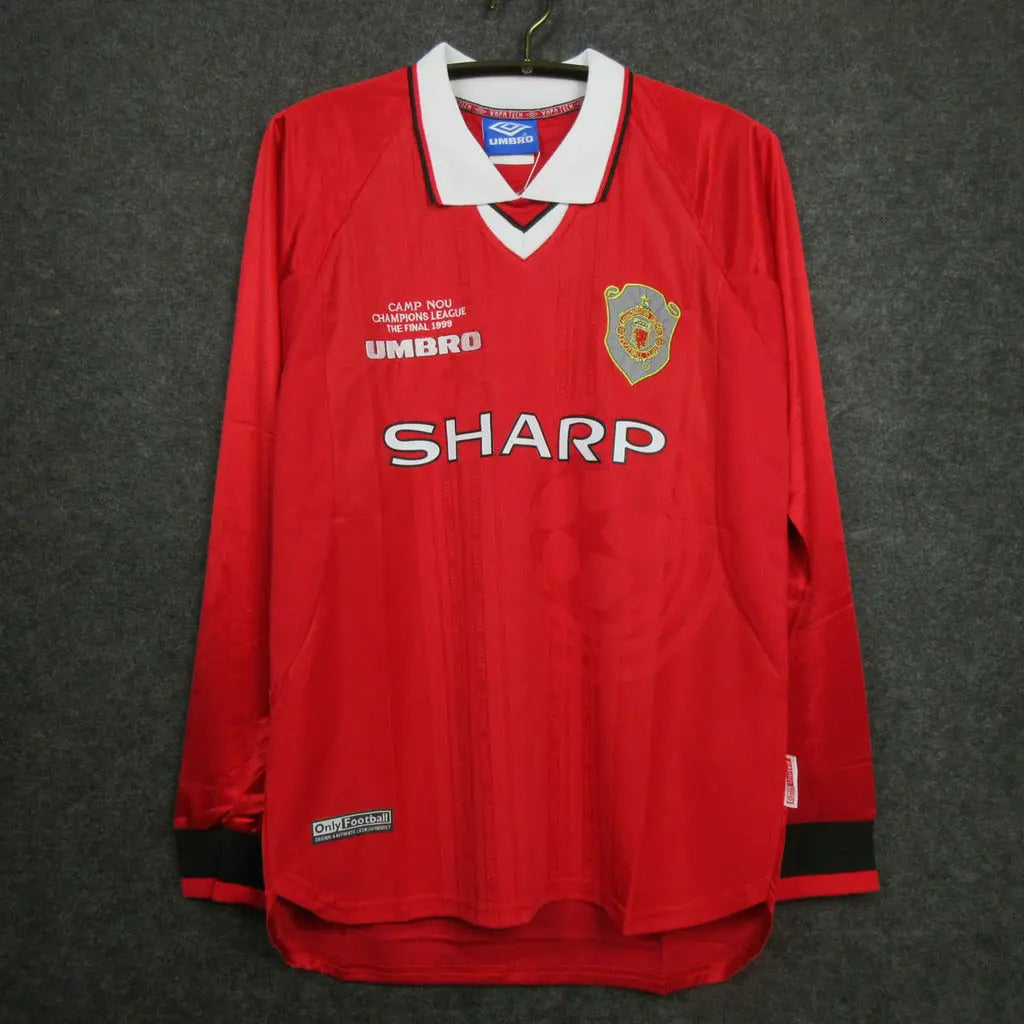 MAILLOT MANCHESTER UNITED DOMICILE 1999/2000 VERSION MANCHES LONGUES - MODAFOOT