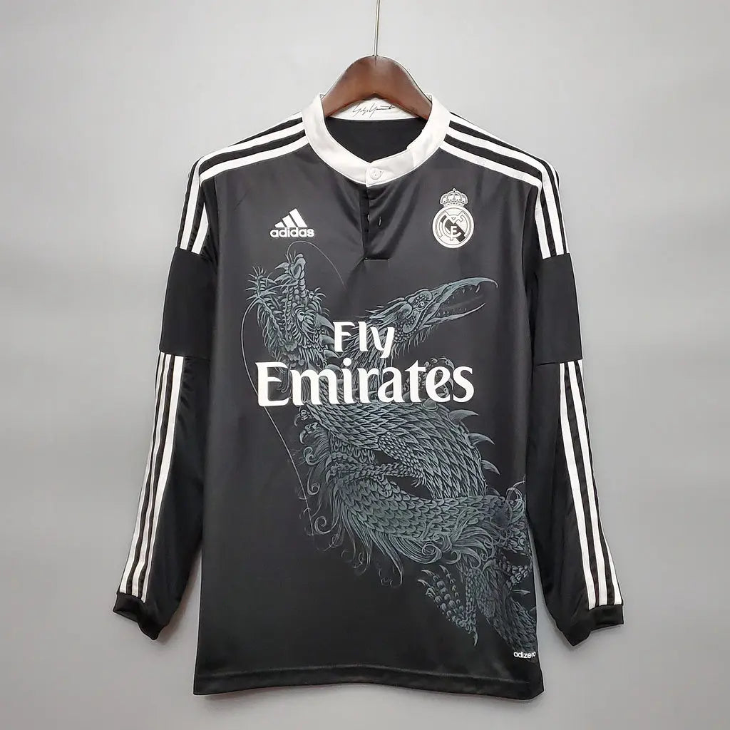 MAILLOT REAL MADRID EXTÉRIEUR 2014/2015 VERSION MANCHES LONGUES - MODAFOOT