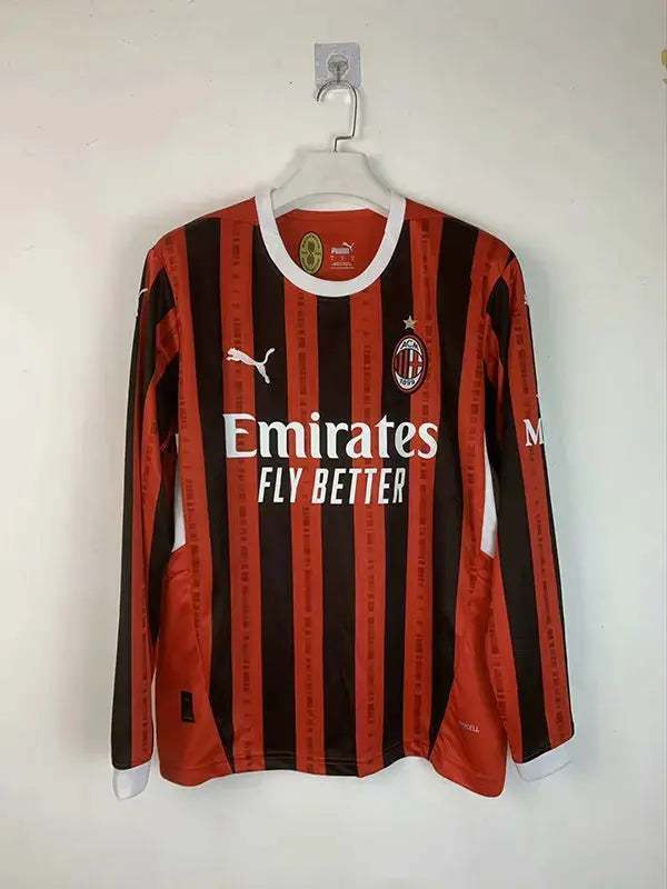 MAILLOT AC MILAN DOMICILE 2024/2025 VERSION MANCHES LONGUES - MODAFOOT
