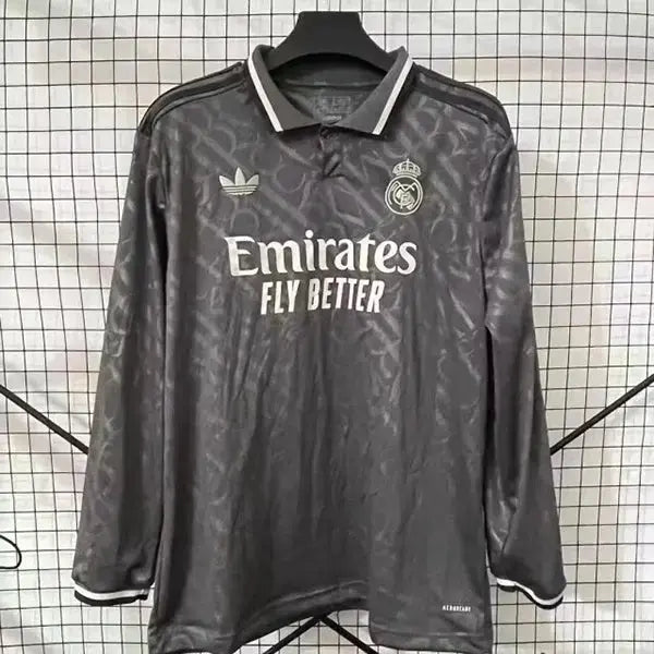 MAILLOT REAL MADRID EXTÉRIEUR 2024/2025 VERSION MANCHES LONGUES - MODAFOOT