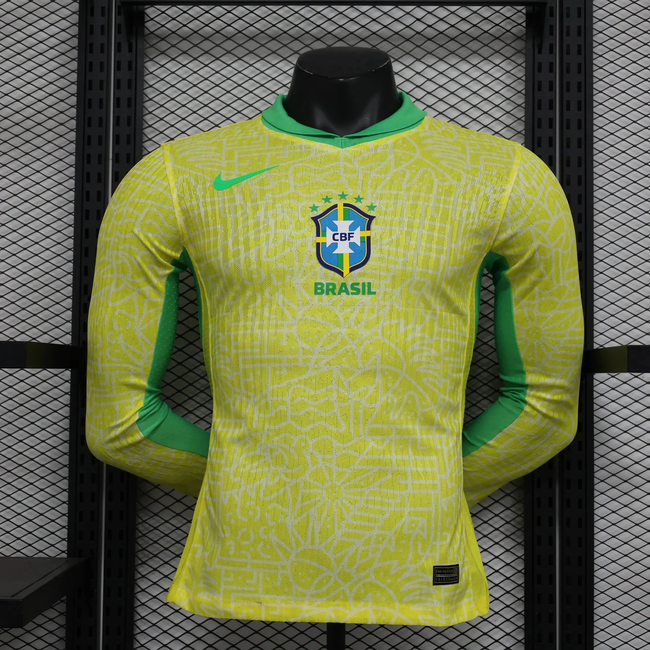 MAILLOT BRÉSIL DOMICILE 2024 VERSION MANCHES LONGUES - MODAFOOT