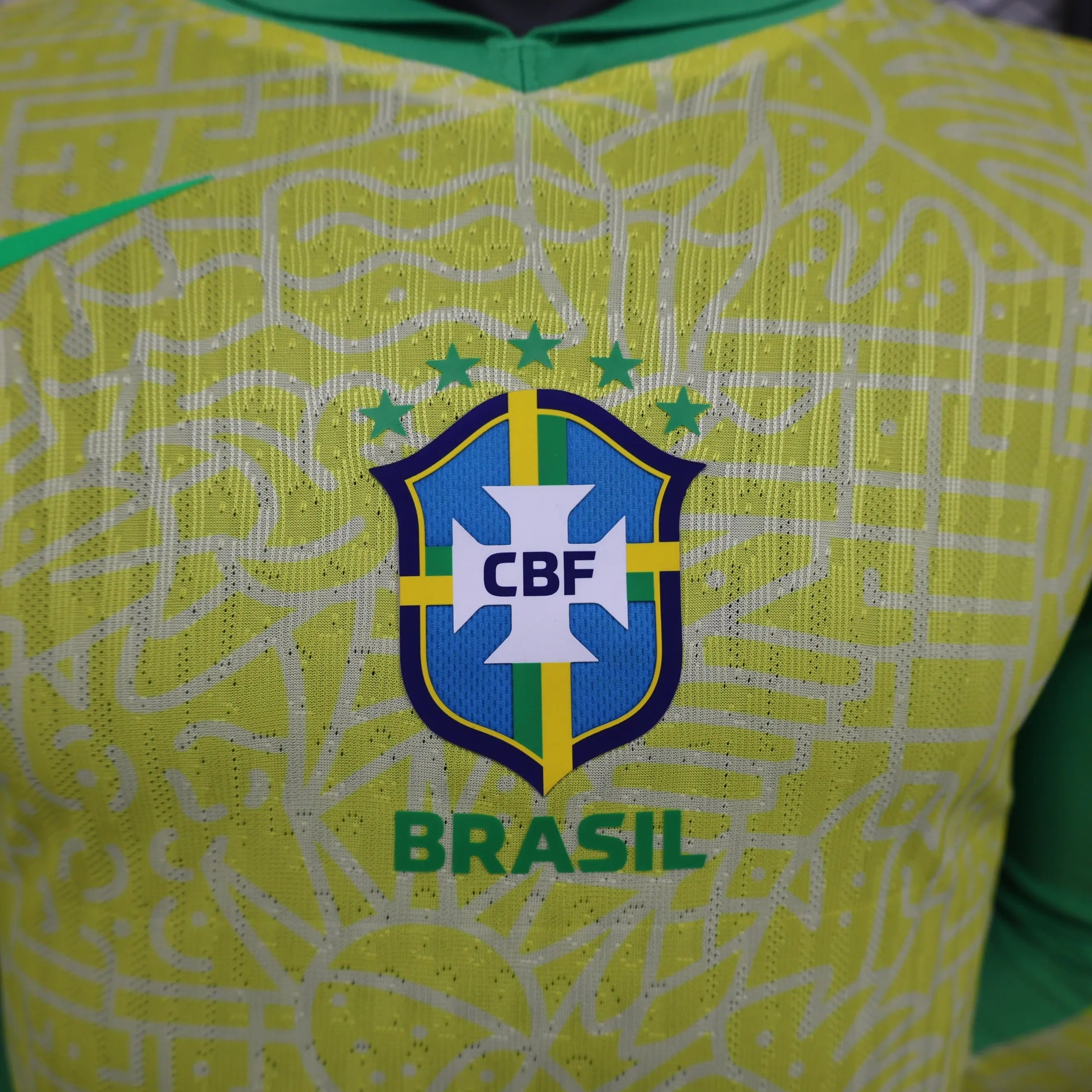 MAILLOT BRÉSIL DOMICILE 2024 VERSION MANCHES LONGUES