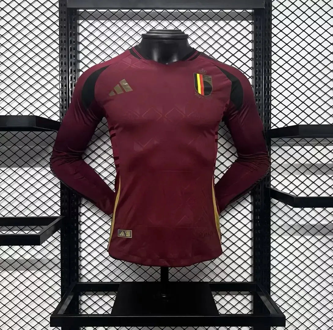 MAILLOT BELGIQUE DOMICILE 2024/2025 VERSION MANCHES LONGUES - MODAFOOT