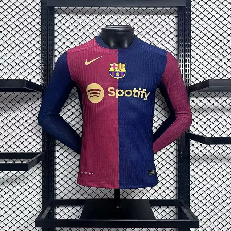 MAILLOT BARCELONE DOMICILE 2024/2025 VERSION MANCHES LONGUES - MODAFOOT