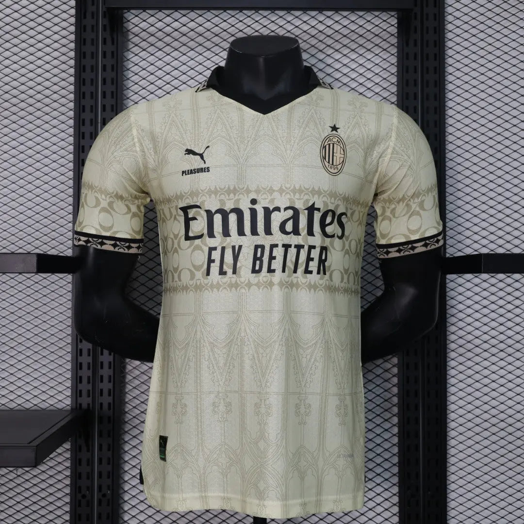 MAILLOT AC MILAN EDITION PLEASURES FOURTH BLANC 2023/2024 Onze Maillots