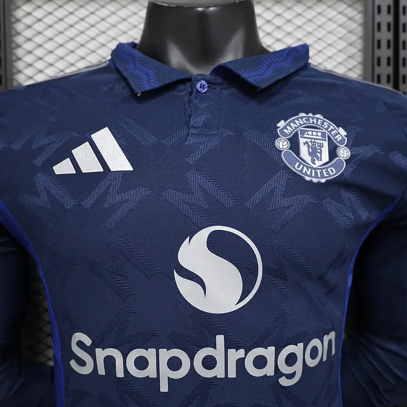 MAILLOT MANCHESTER UNITED EXTÉRIEUR 2024/2025 VERSION MANCHES LONGUES Onze Maillots