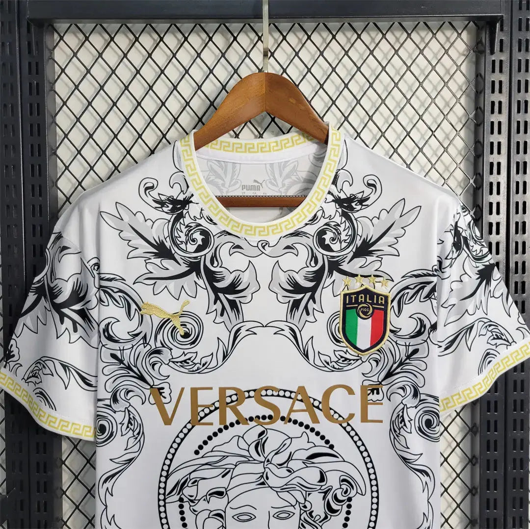 MAILLOT ITALIE CONCEPT EDITION VERSACE BLANC 2023/2024 Onze Maillots