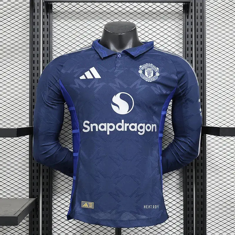 MAILLOT MANCHESTER UNITED EXTÉRIEUR 2024/2025 VERSION MANCHES LONGUES Onze Maillots
