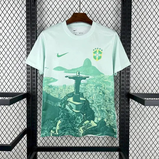Brésil maillot Concept 2025 Christ Vert MODAFOOT