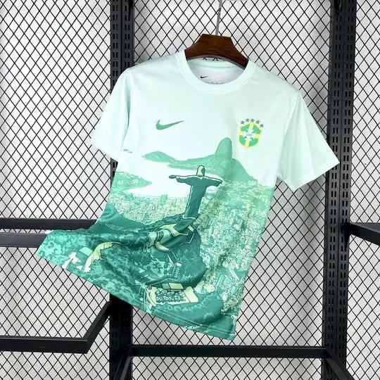 Brésil maillot Concept 2025 Christ Vert MODAFOOT