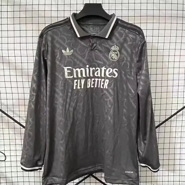 MAILLOT REAL MADRID EXTÉRIEUR 2024/2025 VERSION MANCHES LONGUES - MODAFOOT